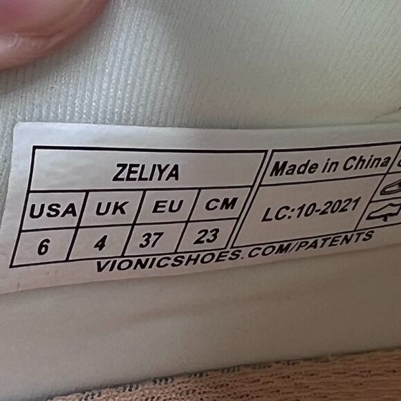 Vionic Zeliya Lace Up Mesh Athletic Sneaker White Women's US 6 NWOB - Picture 9 of 10